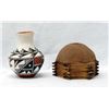 Image 2 : Navajo Pottery & Wood Hogan and Acoma Pottery Vase