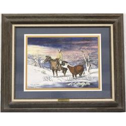 1982 Framed Signed and Numbered Print by Carl Hawk