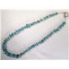 Image 1 : Kingman Turquoise Nugget & Silver Bead Necklace