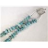 Image 3 : Kingman Turquoise Nugget & Silver Bead Necklace