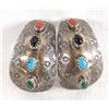 Image 1 : Navajo Sterling Silver Multi- Stone Earrings