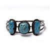 Image 1 : 1960 Estate Navajo Sterling Turquoise Bracelet