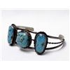 Image 3 : 1960 Estate Navajo Sterling Turquoise Bracelet