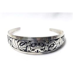 Northwest Coast Sterling Silver Bracelet by Herem