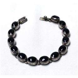 Black Onyx Sterling Silver Bracelet