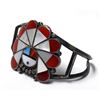 Image 3 : Vintage Zuni Sterling Silver Inlay Bracelet