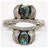 Image 1 : Navajo Old Pawn Sterling Turquoise Cuff Bracelet