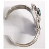 Image 2 : Navajo Old Pawn Sterling Turquoise Cuff Bracelet