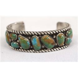Vintage Navajo Sterling Turquoise Bracelet