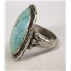 Image 2 : Large Navajo Sterling Turquoise Ring, Size 11