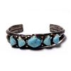 Image 1 : Vintage Navajo Sterling Silver Turquoise Bracelet
