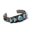 Image 2 : Vintage Navajo Sterling Silver Turquoise Bracelet