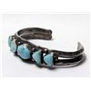 Image 3 : Vintage Navajo Sterling Silver Turquoise Bracelet
