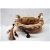 Image 2 : New Birch Bark & Rope Trimmed Basket