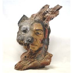 Wolf Man Sculpture