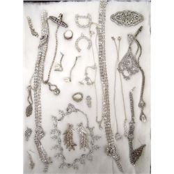 Collection of Rhinestone Jewelry