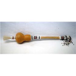 Native American Kiowa Peyote Bird Beaded Rattle