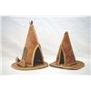 Image 1 : Pr Native American Miniature Birchbark Teepees