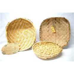 4 Native American Baskets