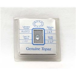 1 Carat Genuine Blue Topaz