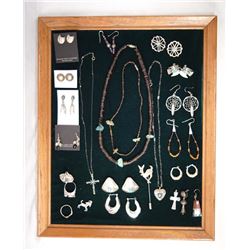 Collection of Silver Jewelry, Some Native American