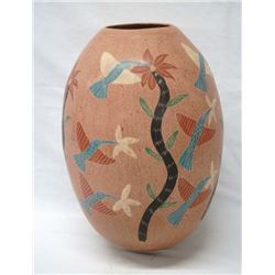 Large Mata Ortiz Sgraffito Jar by Selia Cruz