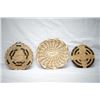 Image 1 : 3 Native American Tohono O'odham Basketry Trays