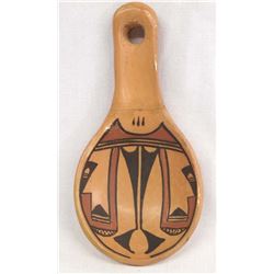 Native American Hopi Polychrome Pottery Ladle