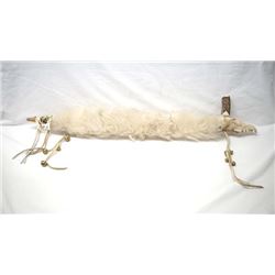 Native American Plains Indian Coyote Skull Pipe