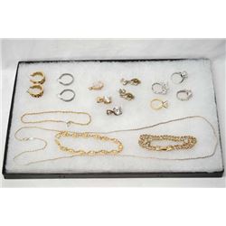 Estate Goldtone, Sterling, and CZ Fashion Jewelry