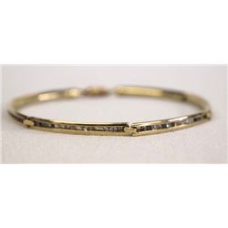 Estate 14K Gold and Diamond Accent Bracelet