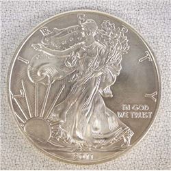 2011 Uncirculated Silver Eagle Coin