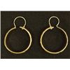 Image 1 : Estate 14Kt Gold Hoop Earrings