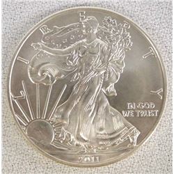 2011 Uncirculated Silver Eagle Coin