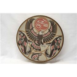 Northwest Coast Indian Drum by Clarence A. Wells