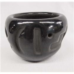 Santa Clara Carved Pottery Jar by Yolanda Velarde