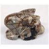 Image 2 : Zuni Carved Picasso Marble Rabbit Fetish