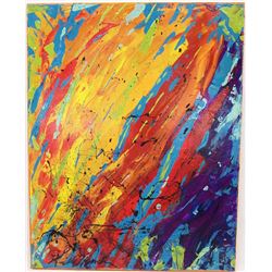 Original Acrylic Mystic River by Kills Thunder