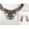 Image 2 : 2 Tribal Style Necklaces, 1 Pair Matching Earrings