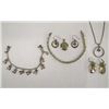 Image 1 : Collection of Sterling Silver and Peridot Jewelry