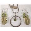 Image 2 : Collection of Sterling Silver and Peridot Jewelry