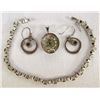 Image 4 : Collection of Sterling Silver and Peridot Jewelry