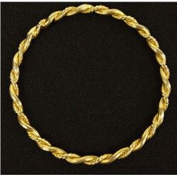 Estate Gold Plated Bangle Bracelet