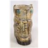 Image 1 : Zuni Hand Carved Antler Owl Fetish