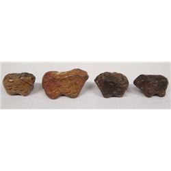 4 Navajo Folk Art Pottery Sheep