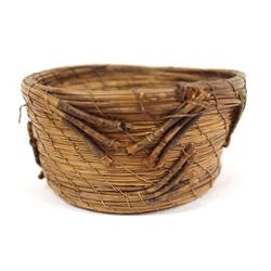 Antique Native American Pine Needle Basket