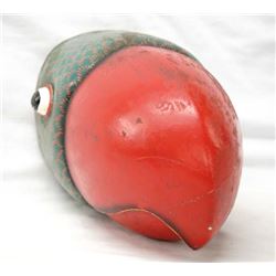 Mexican Carved Wood Parrot Mask