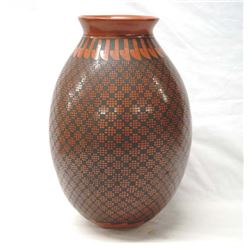 Large Mata Ortiz Pottery Jar by Anna Villa