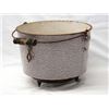 Image 3 : Vintage Cast Iron Gray Enamelware Pot