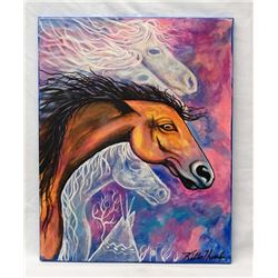 Original Acrylic Painting by Kathy Kills Thunder